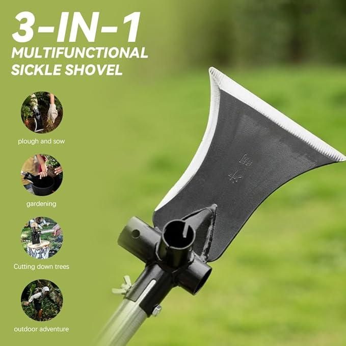 NIUVELLA 3-in-1 Garden Flat Shovel